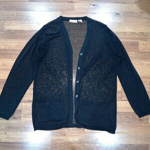 Apostrophe Black Women's Cardigan Sweater